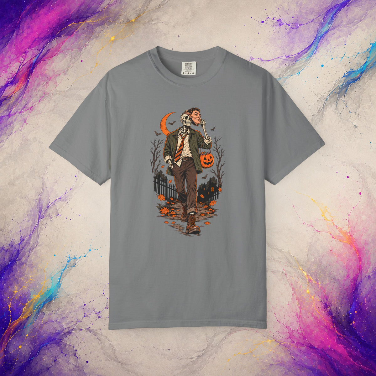 Mask Off At Midnight | Skeleton Halloween Shirt