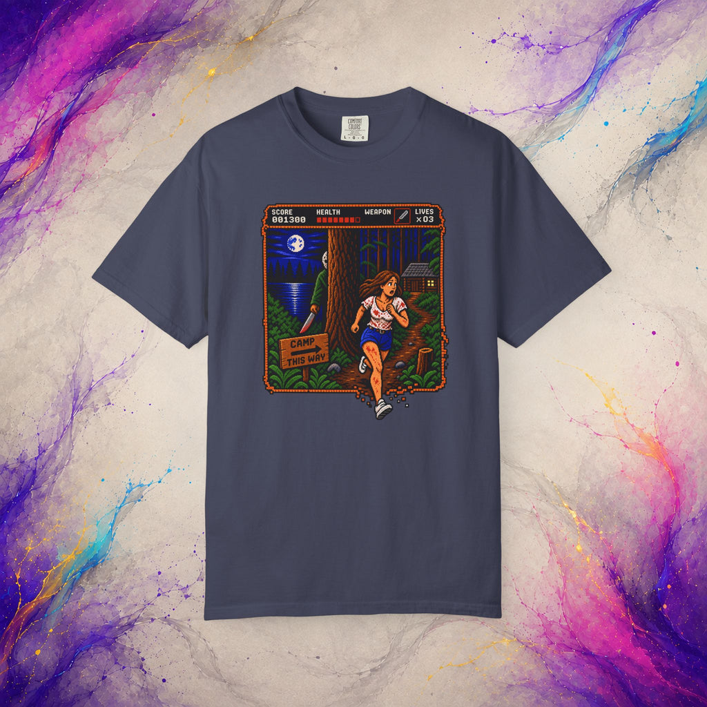 Camp This Way Tee | Retro Pixel Slasher Horror T-Shirt