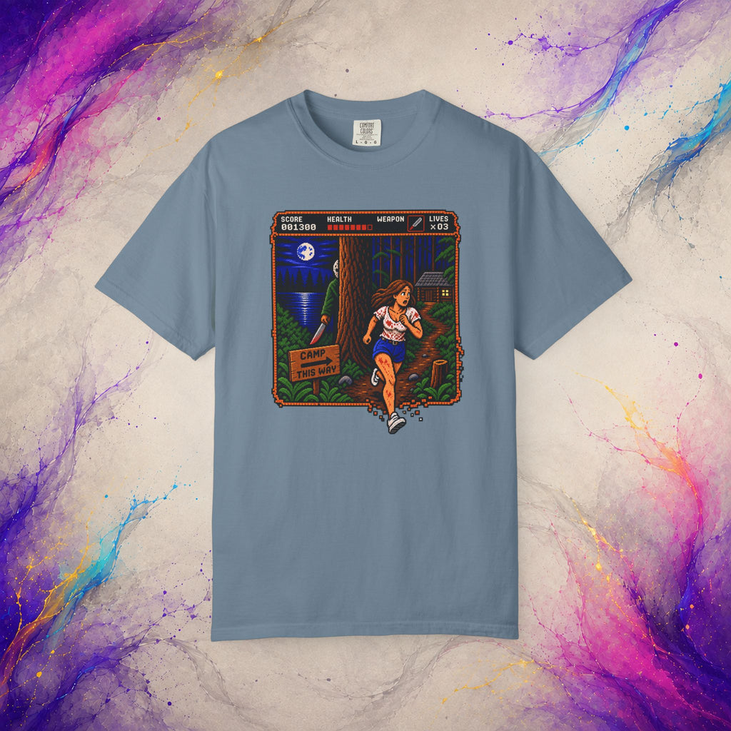 Camp This Way Tee | Retro Pixel Slasher Horror T-Shirt