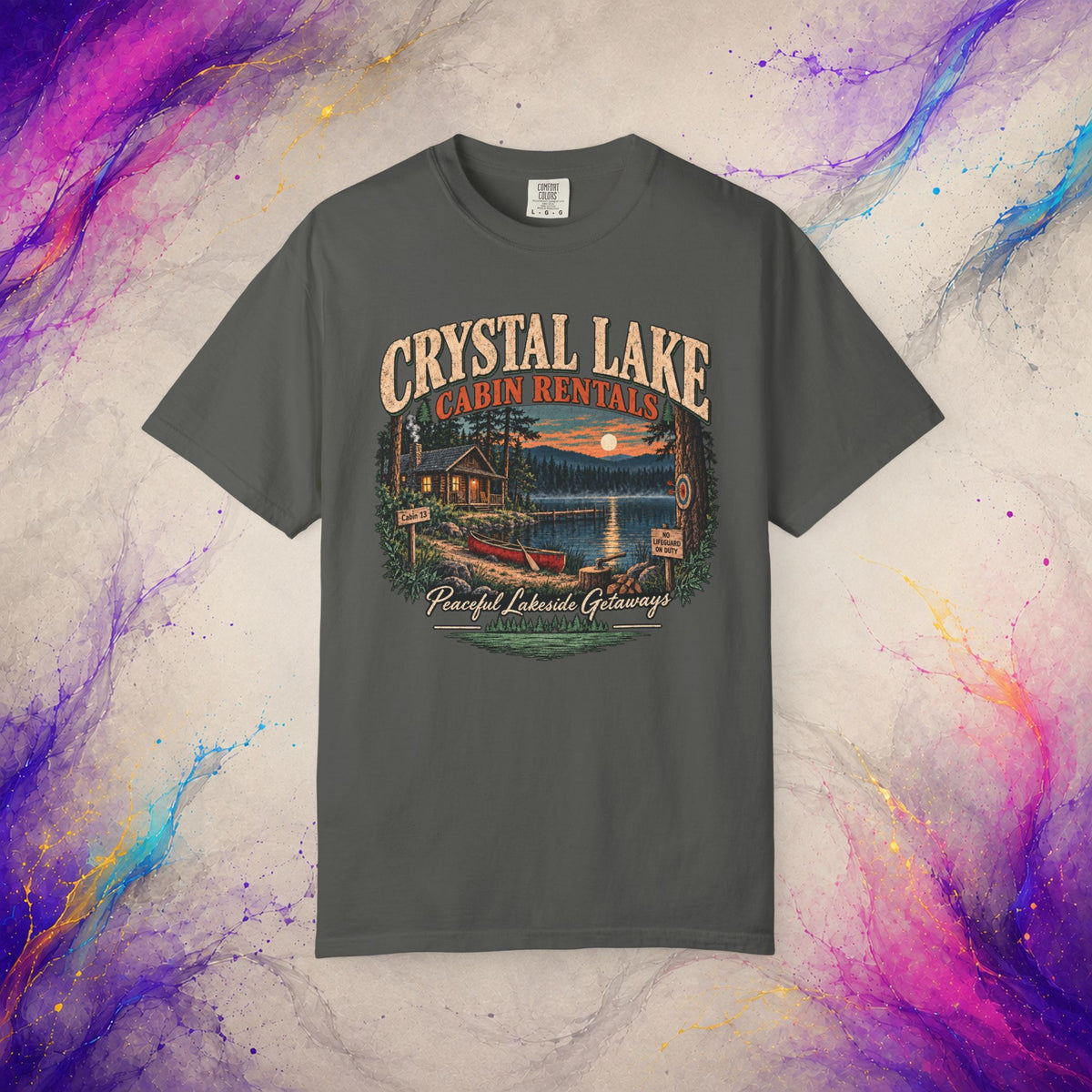 Cabin 13 Rentals T-Shirt | Retro Slasher Camp Horror Tee