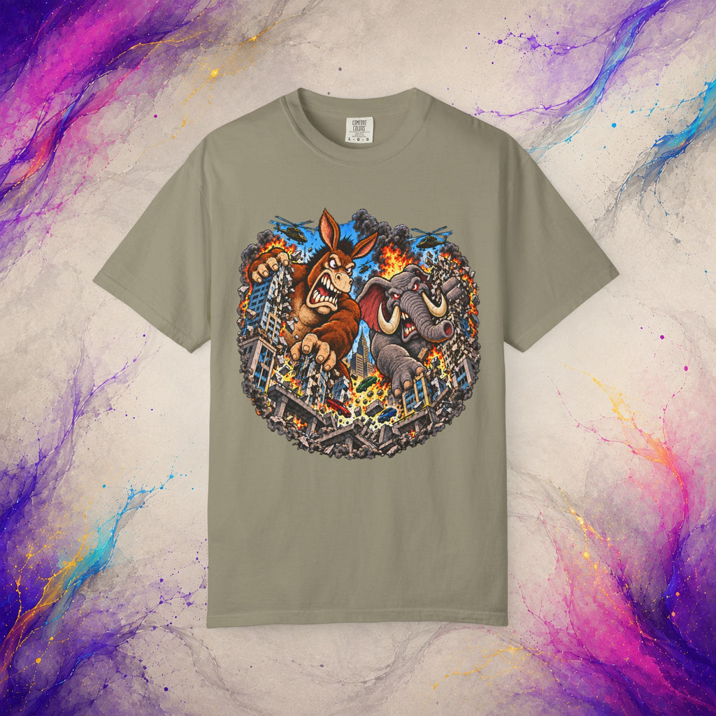 Two-Party Monster Mayhem Tee | Political Satire T-Shirt