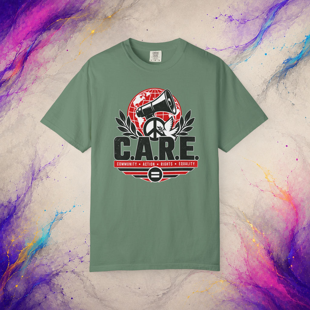C.A.R.E. Community Action Rights Equality Tee | Activist Peace Shirt
