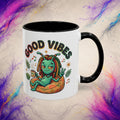 Good Vibes Alien Mug | Retro Cosmic Coffee Cup