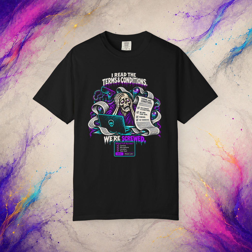 Read the Terms & Conditions Tee | Tech Privacy Dark Humor T-Shirt