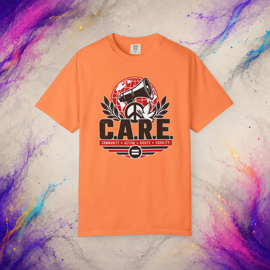 C.A.R.E. Community Action Rights Equality Tee | Activist Peace Shirt