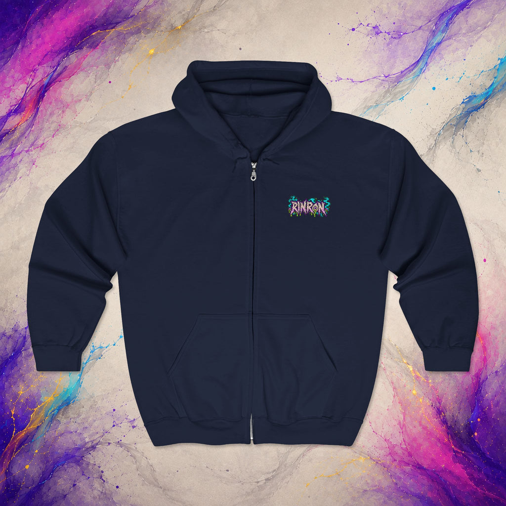 Stay Weird. Stay Human. Zip-Up | RINRON Original Graphic Hoodie