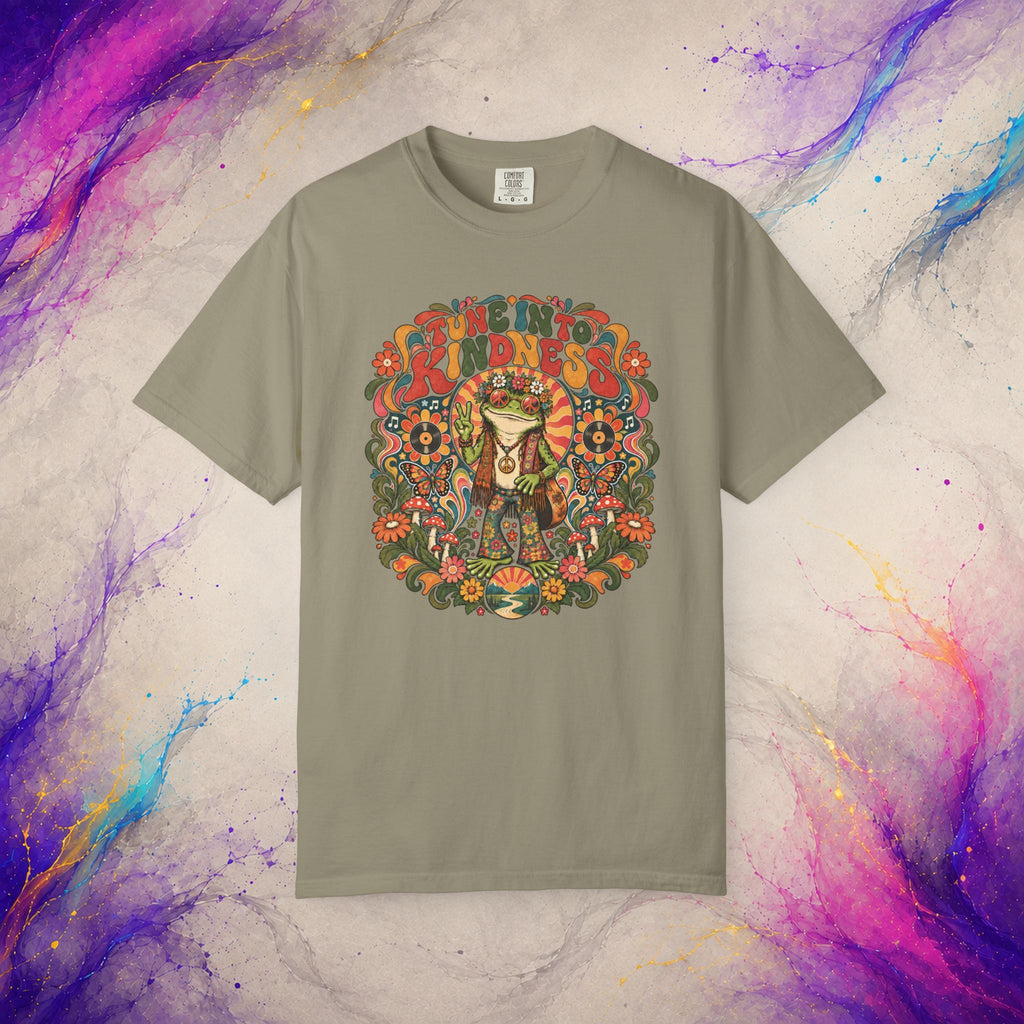Tune Into Kindness Tee | Peace Frog Graphic T-Shirt