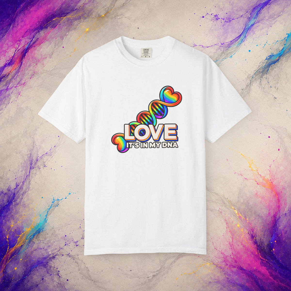 Love Is in My DNA T-Shirt | Rainbow Pride Graphic Tee