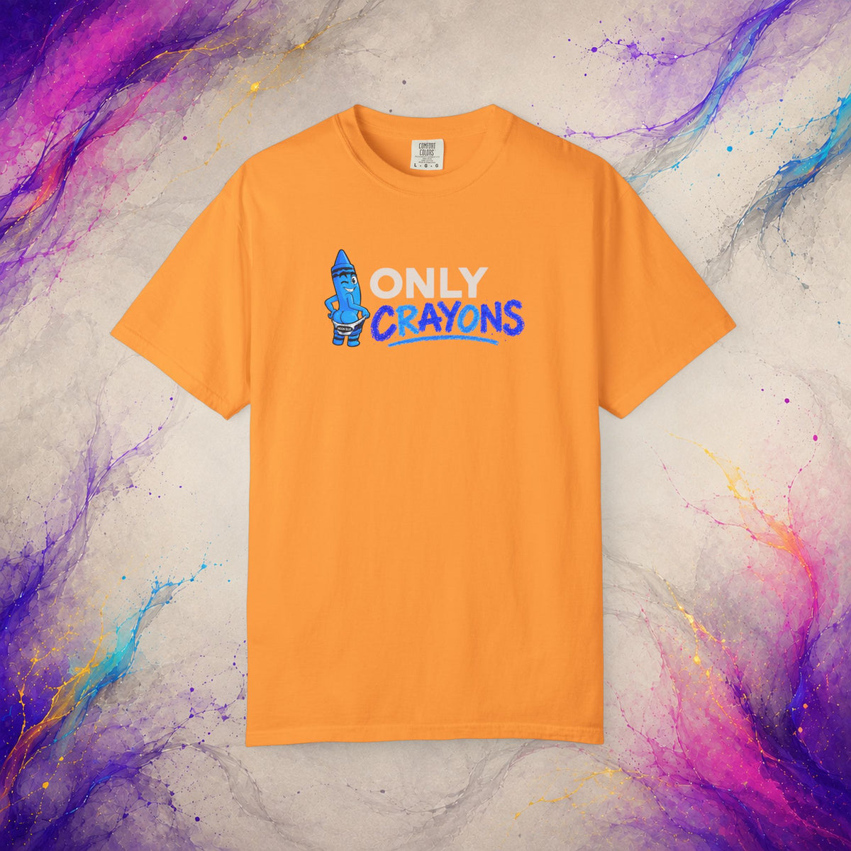 Only Crayons Tee | Funny Adult Humor Shirt