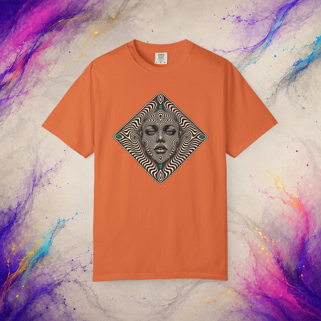 Optical Mirage Face Tee | Psychedelic Illusion Shirt