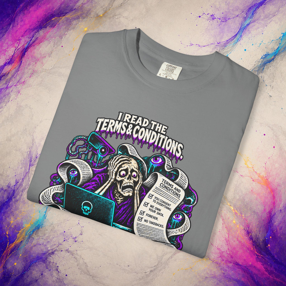 Read the Terms & Conditions Tee | Tech Privacy Dark Humor T-Shirt