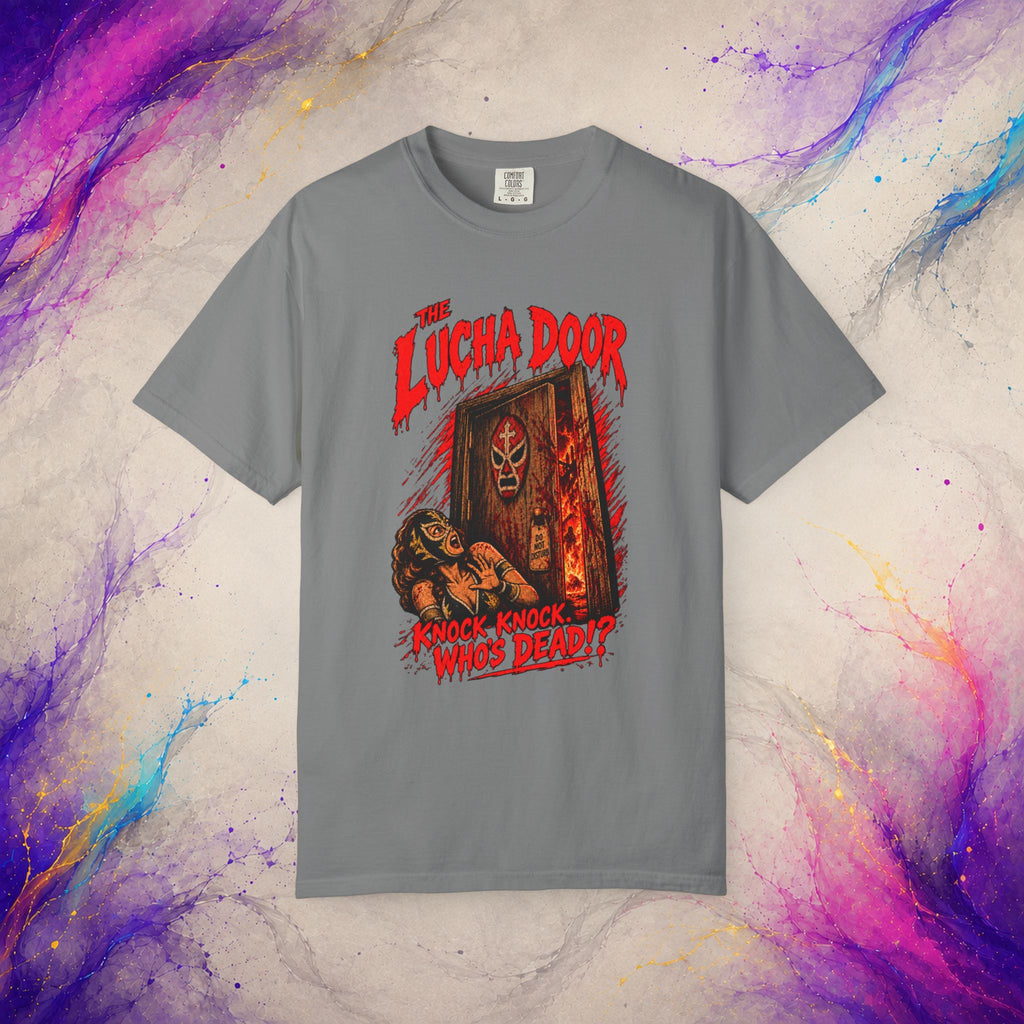 The Lucha Door Tee - Wrestling Horror Graphic Shirt