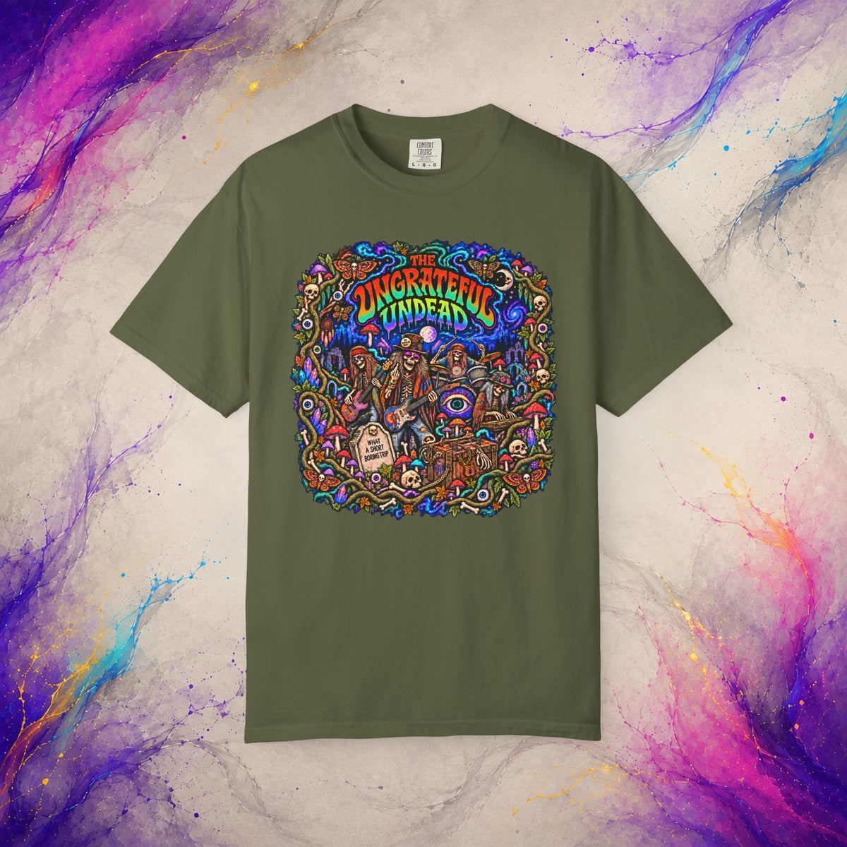 The Ungrateful Undead Tee | Psychedelic Zombie Rock T-Shirt