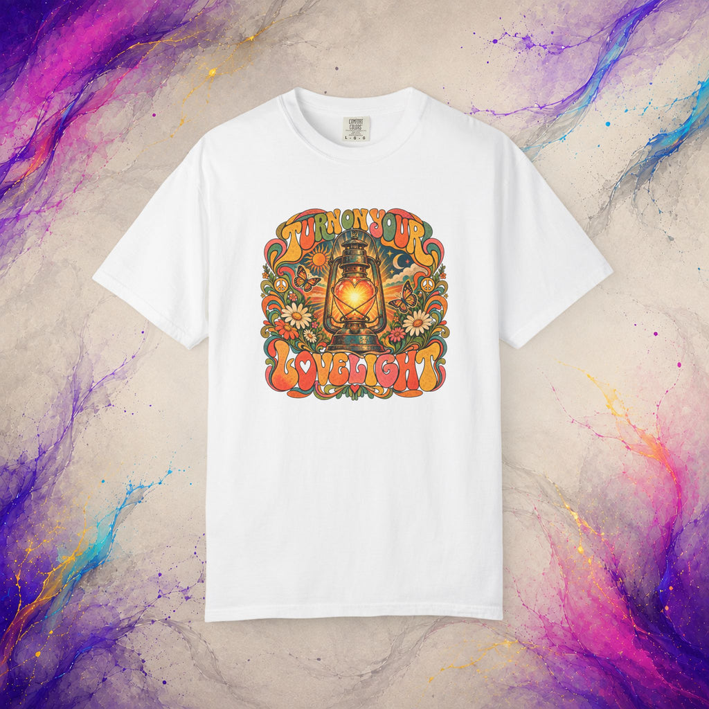 Turn On Your Lovelight Tee | Retro Lantern Peace T-Shirt