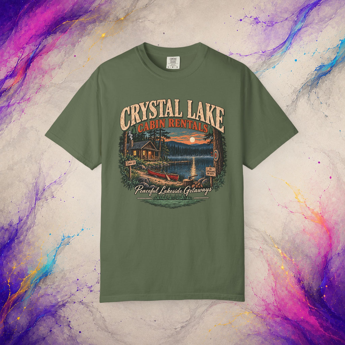 Cabin 13 Rentals T-Shirt | Retro Slasher Camp Horror Tee