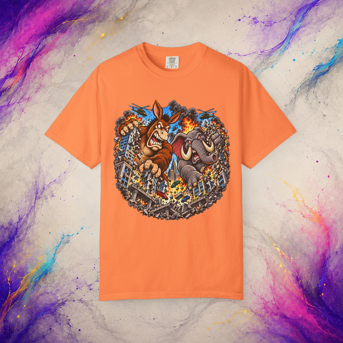 Two-Party Monster Mayhem Tee | Political Satire T-Shirt