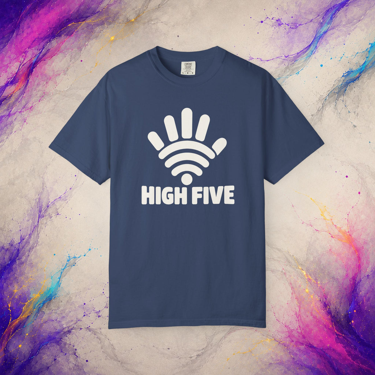 High Five Tee | Wi-Fi Hand Pun Graphic Shirt