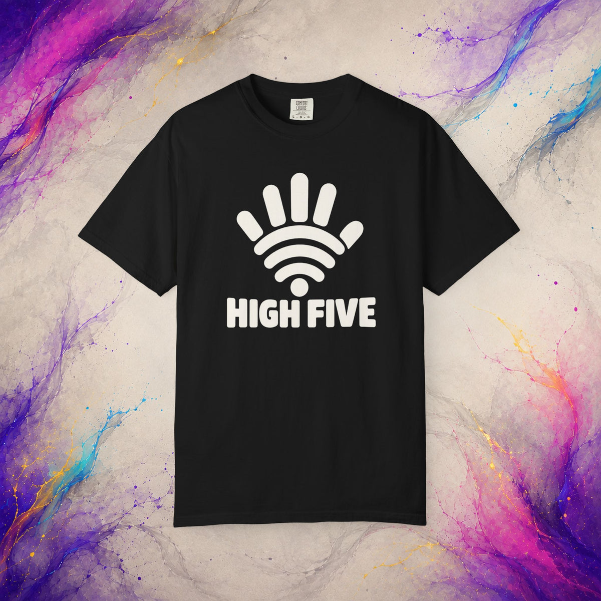 High Five Tee | Wi-Fi Hand Pun Graphic Shirt