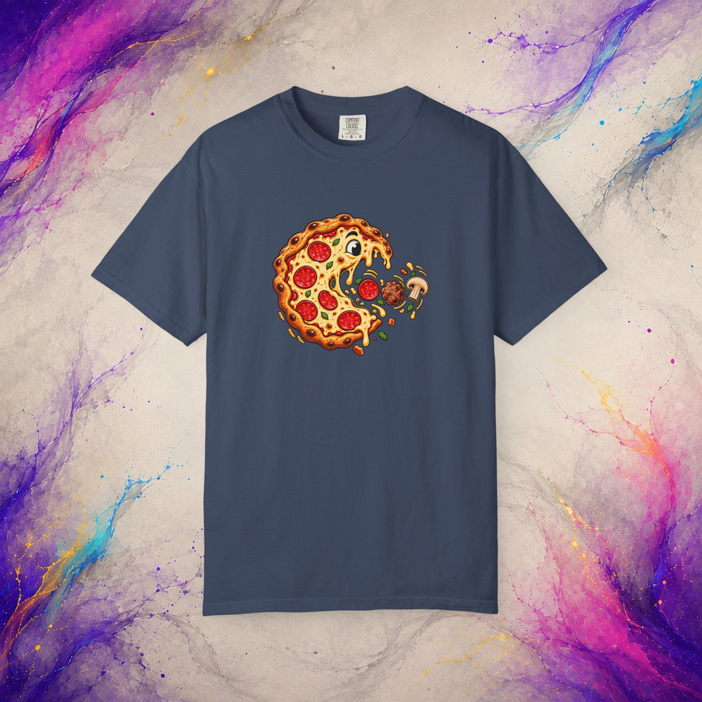 Pizza Chase Tee | Retro Arcade Inspired Pizza Graphic T-Shirt