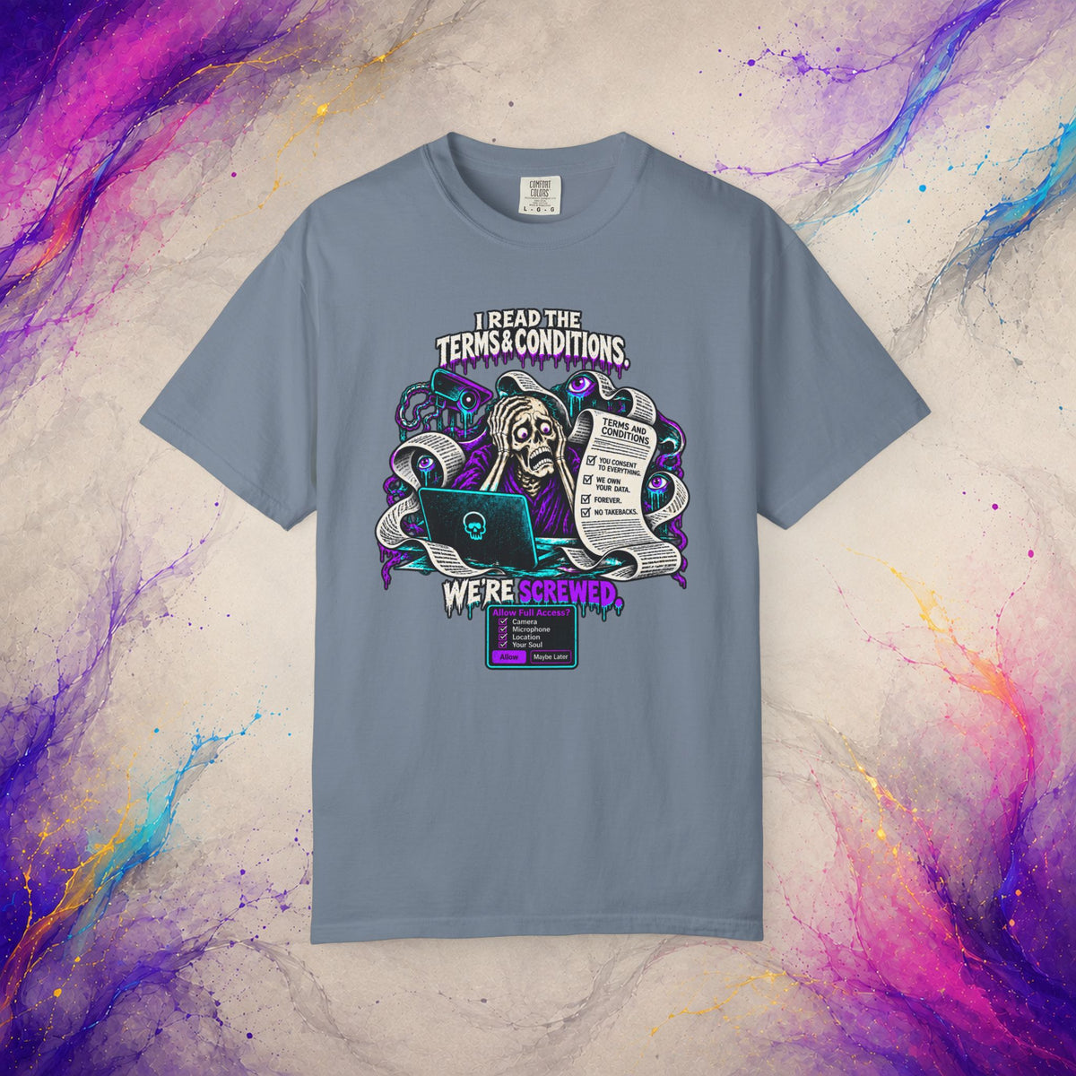 Read the Terms & Conditions Tee | Tech Privacy Dark Humor T-Shirt