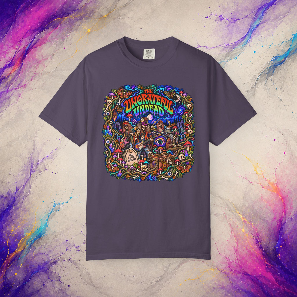 The Ungrateful Undead Tee | Psychedelic Zombie Rock T-Shirt