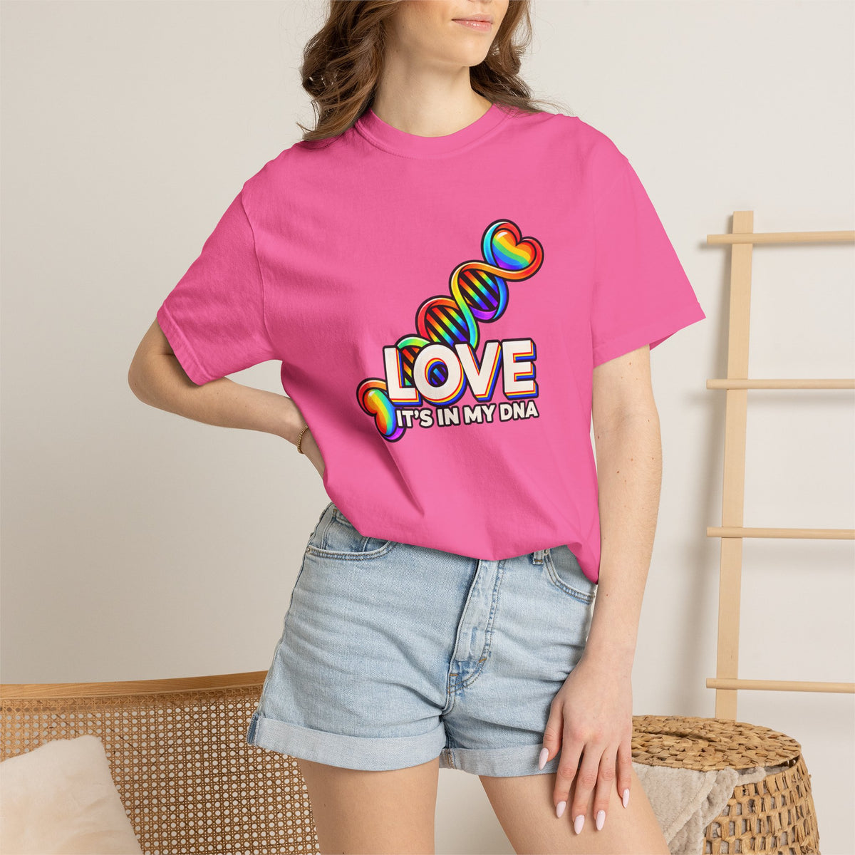 Love Is in My DNA T-Shirt | Rainbow Pride Graphic Tee