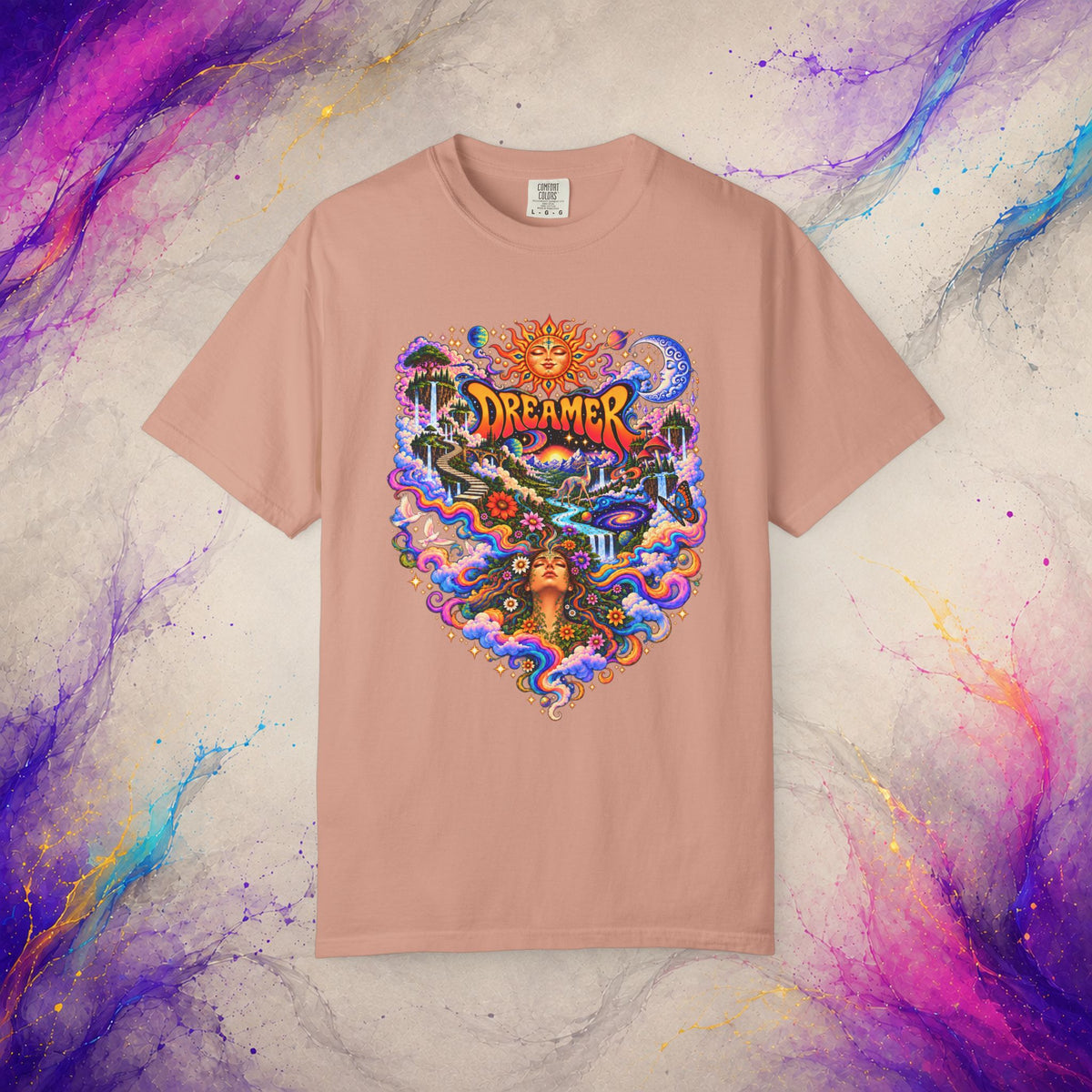 Dreamer Tee | Psychedelic Cosmic Nature Graphic T-Shirt