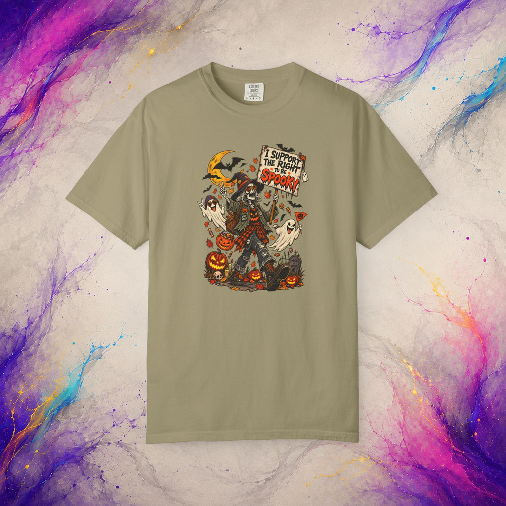 I Support the Right to Be Spooky Tee | Halloween Skeleton T-Shirt