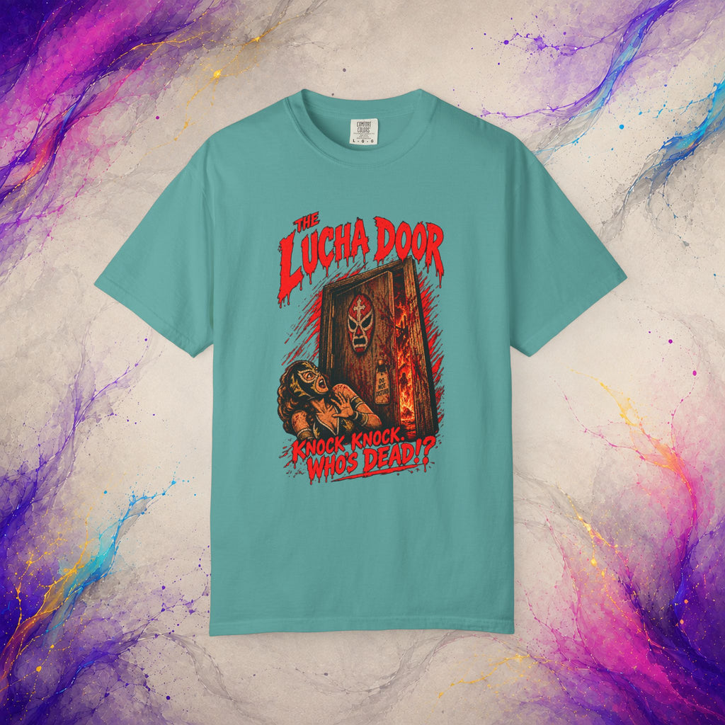 The Lucha Door Tee - Wrestling Horror Graphic Shirt