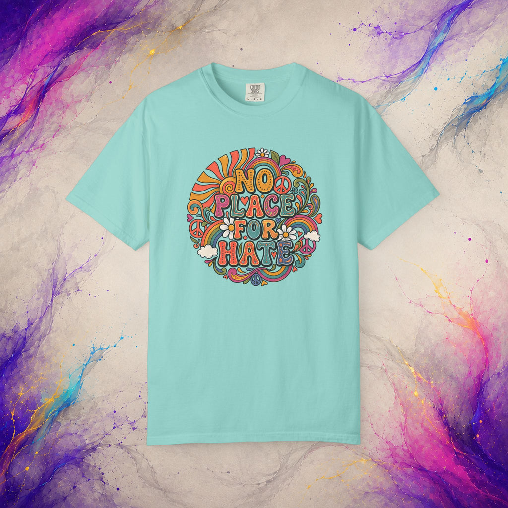 No Place for Hate Tee | Retro Peace Graphic T-Shirt