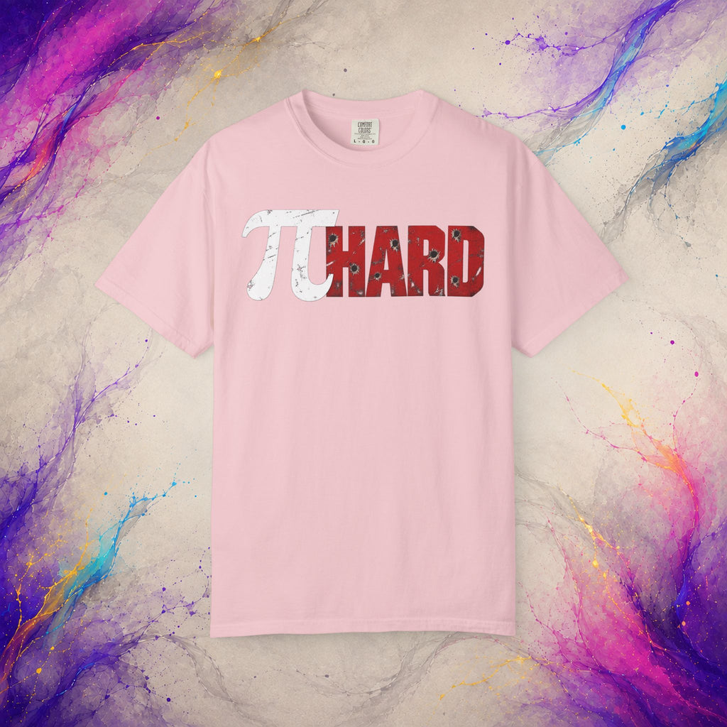 Pi Hard Tee | Distressed Math Action Shirt