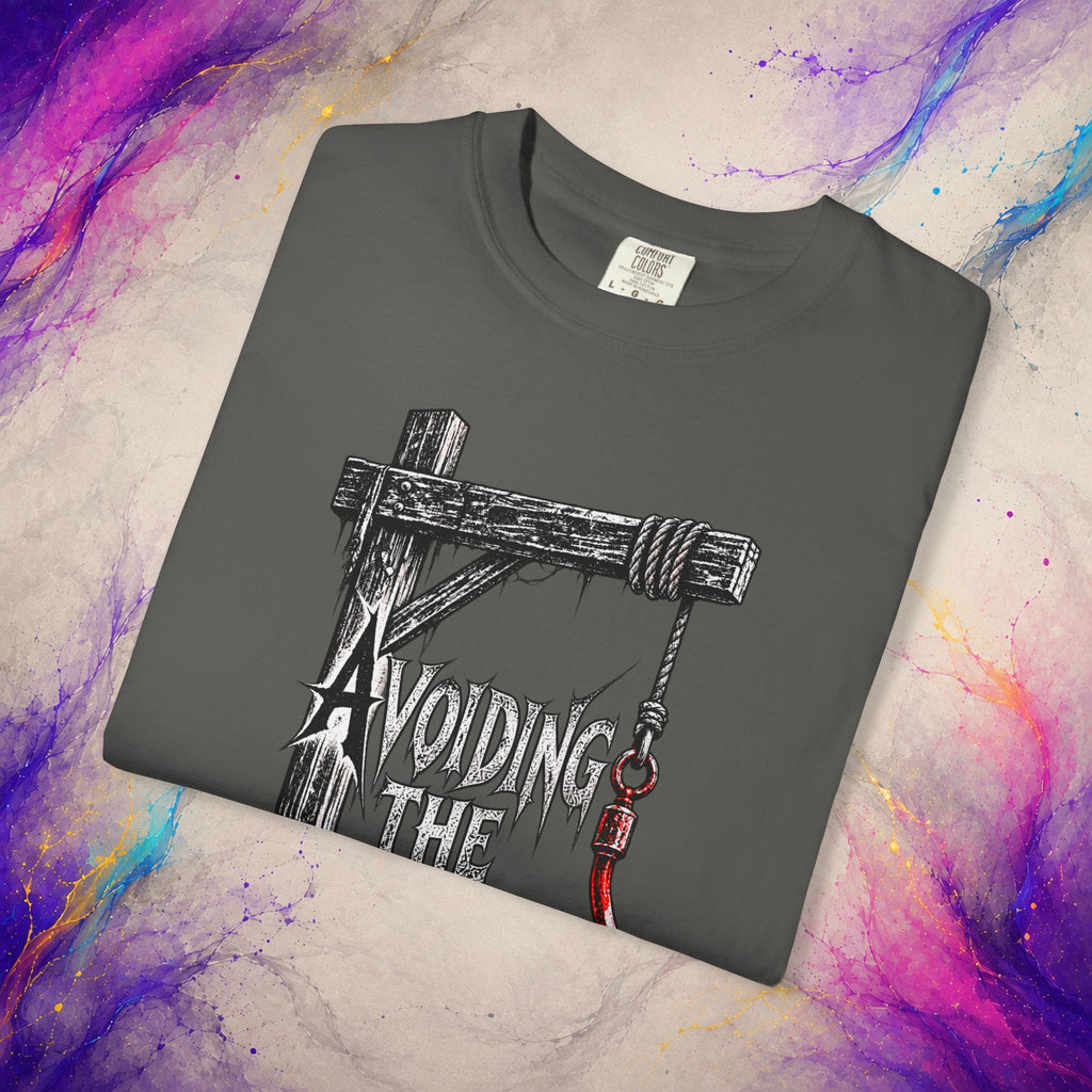 Avoiding The Hook Tee | Distressed Gothic Horror Shirt