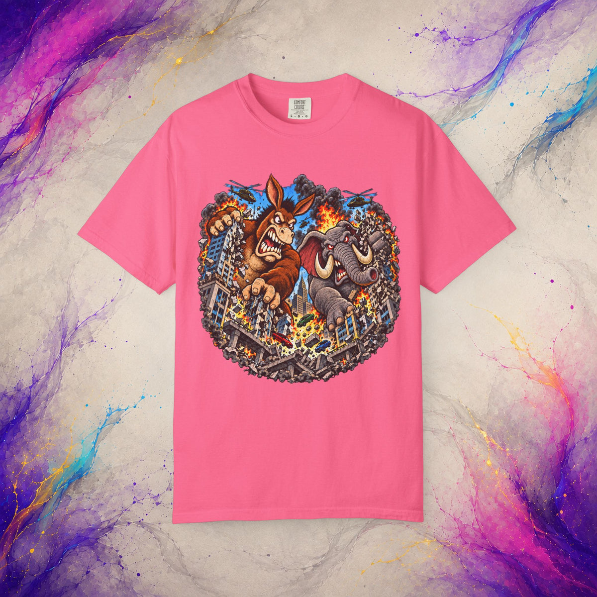 Two-Party Monster Mayhem Tee | Political Satire T-Shirt