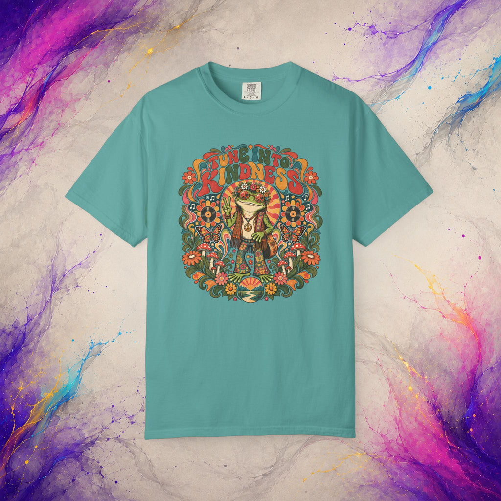 Tune Into Kindness Tee | Peace Frog Graphic T-Shirt