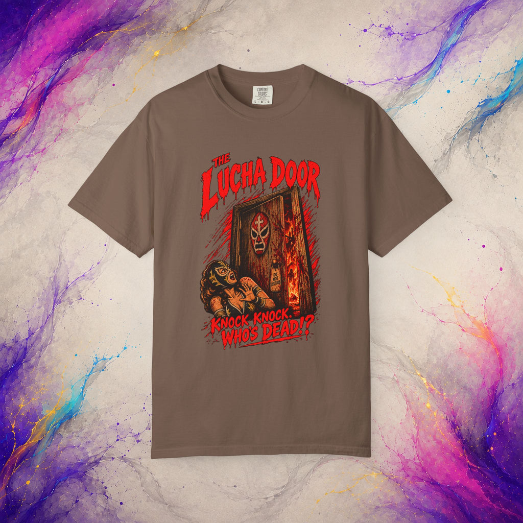 The Lucha Door Tee - Wrestling Horror Graphic Shirt