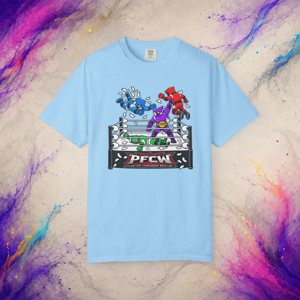 Pillow Fight Championship Wrestling Tee | Retro Wrestling Parody T-Shirt