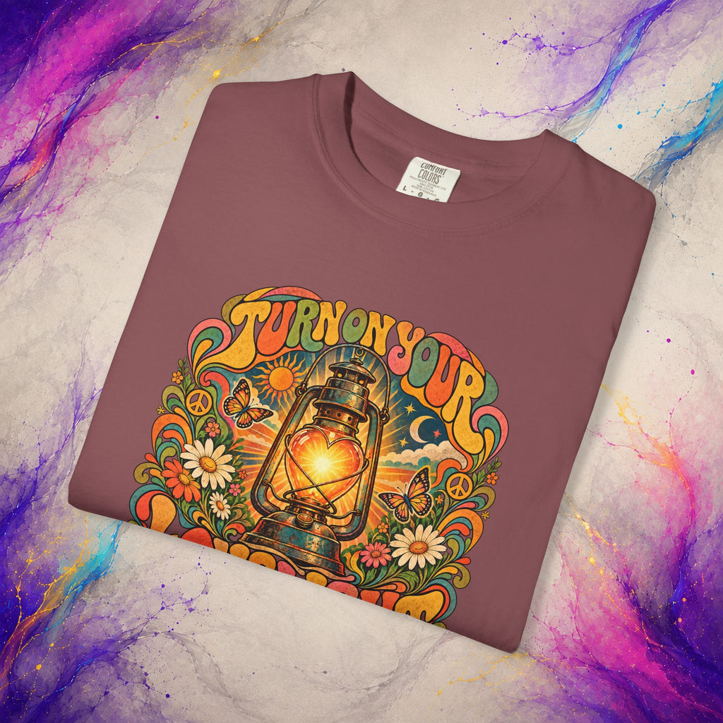 Turn On Your Lovelight Tee | Retro Lantern Peace T-Shirt