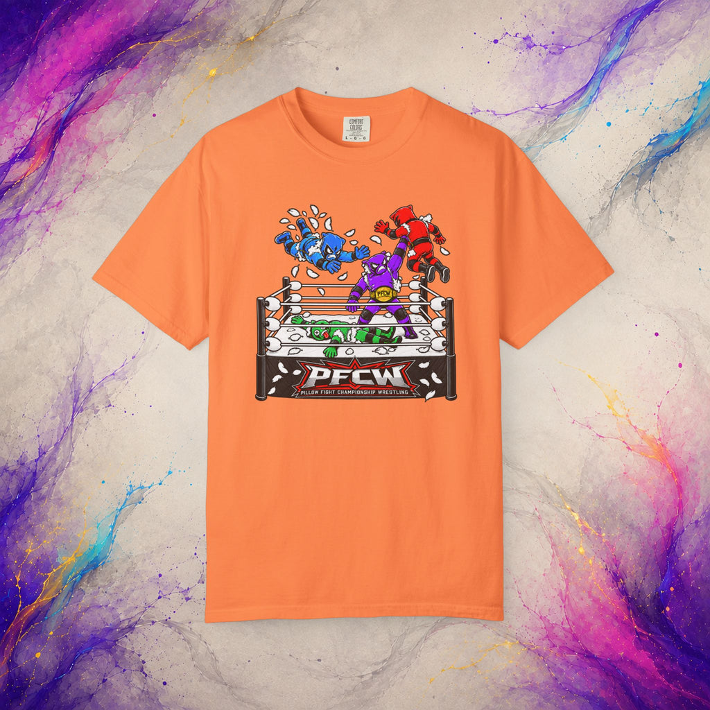 Pillow Fight Championship Wrestling Tee | Retro Wrestling Parody T-Shirt