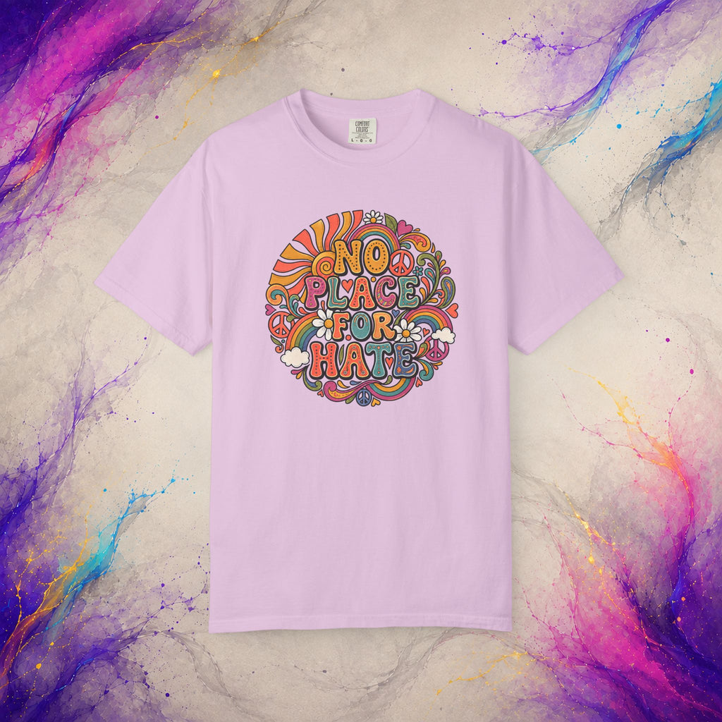 No Place for Hate Tee | Retro Peace Graphic T-Shirt