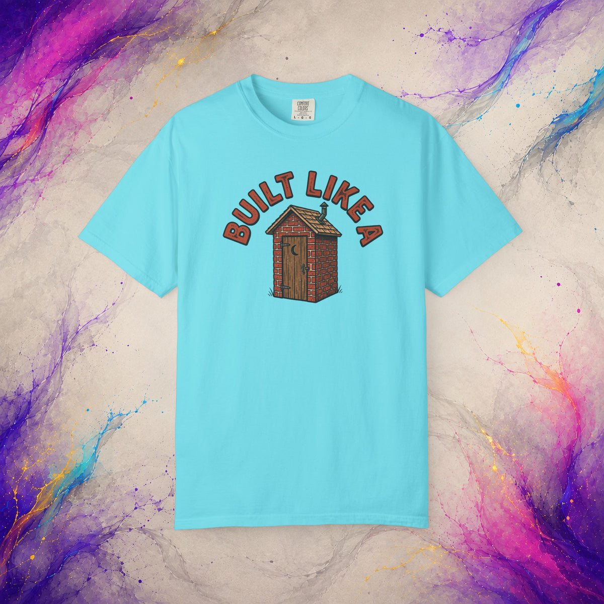 Built Like a Brick Shithouse Tee | Funny Outhouse Shirt
