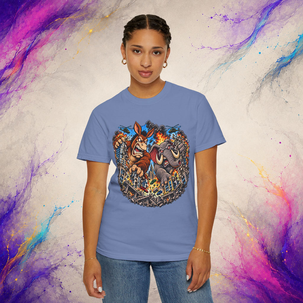 Two-Party Monster Mayhem Tee | Political Satire T-Shirt